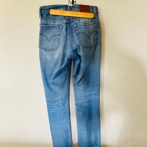 Levi's Women's Blue Denim Wedgie Straight Jeans Size 24